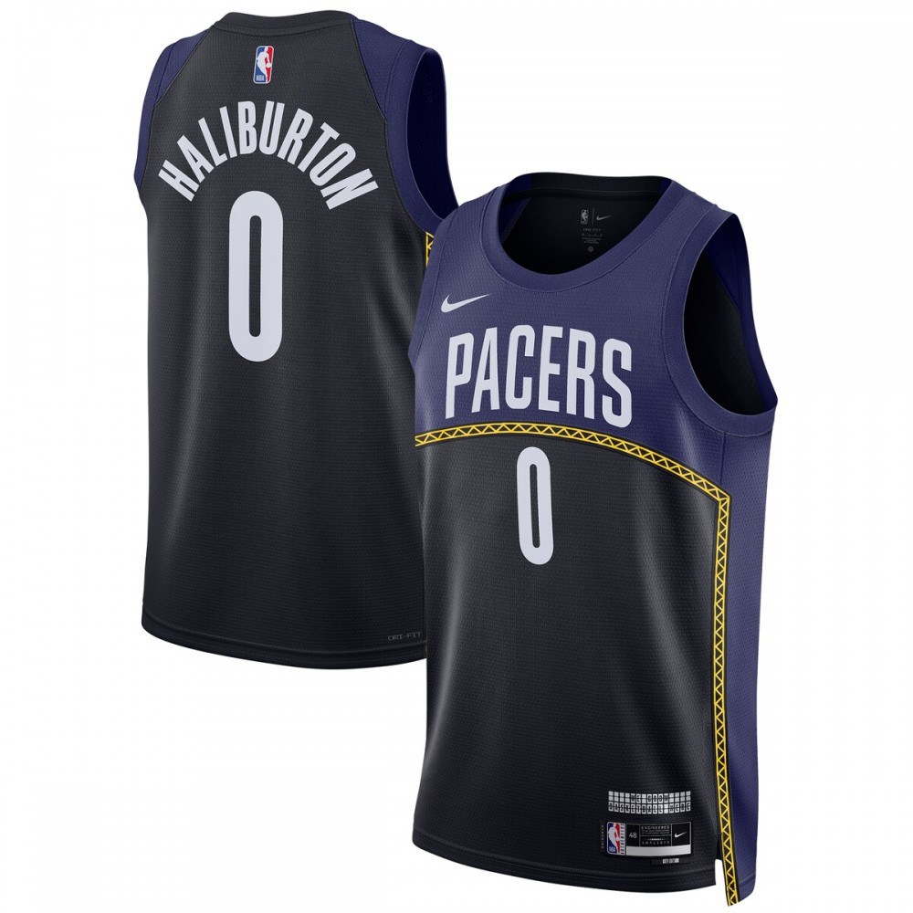 Tyrese Haliburton Indiana Pacers Unisex 2022/23 Swingman Jersey - City Edition - Blue-Pro Kit Vault | Brand New 26/27 Sports Jerseys
